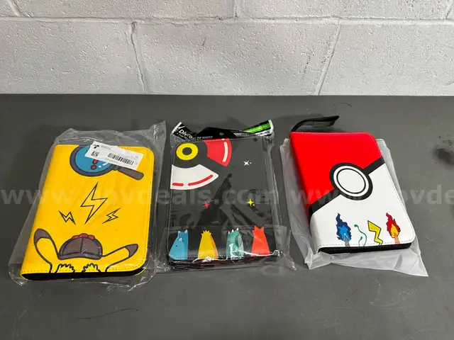 Lot of 3 Pokemon Card Binders-WILL SHIP