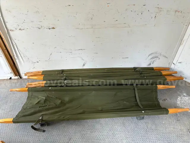 Lot of 4 Vintage Military Surplus Stretchers/Litters -WILL SHIP