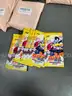 Lot of 15 Packs of Yellow Naruto Trading Cards, 12 Packs Each-WILL SHIP