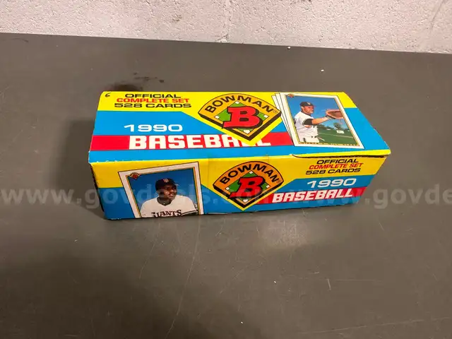Bowman 1990 Baseball Card Box-WILL SHIP