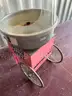 Used Gold Metal The Breeze Model 3030 Cotton Candy Machine W/Cart-WILL SHIP