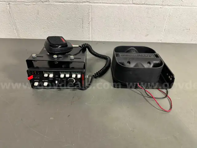 Like New Code 3 Mastercom Light/Siren Controller With C3100 Speaker -WILL SHIP