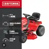 Brand New Craftsman T110 42-in 17.5 -HP Single Cyl. Gas Lawn tractor-WILL SHIP