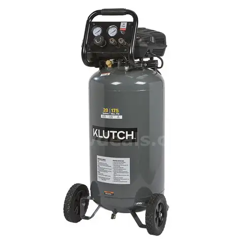 Klutch 20-Gallon Air Compressor, 2 HP, 120 Volts, 175 PSI-WILL SHIP