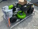 Brand New Greenworks 80V 42&#x22; CrossoverT Riding Lawn Mower w/(6) 8Ah Batteries, Bagger &#x26; Wall Charger-WILL SHIP