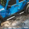 6&#x22; Running Boards for 2007-2018 Jeep Wrangler JK &#x26; Unlimited 4 Door, Black Silver Powder Coated Nerf Bar-WILL SHIP