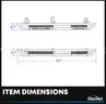6&#x22; Running Boards for 2007-2018 Jeep Wrangler JK &#x26; Unlimited 4 Door, Black Silver Powder Coated Nerf Bar-WILL SHIP