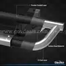 6&#x22; Running Boards for 2007-2018 Jeep Wrangler JK &#x26; Unlimited 4 Door, Black Silver Powder Coated Nerf Bar-WILL SHIP