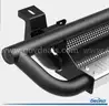 6&#x22; Running Boards for 2007-2018 Jeep Wrangler JK &#x26; Unlimited 4 Door, Black Silver Powder Coated Nerf Bar-WILL SHIP