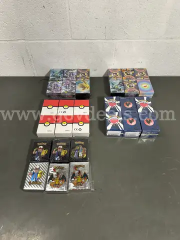 Lot of 30 Packs of Various Types Pokemon Card Decks-WILL SHIP