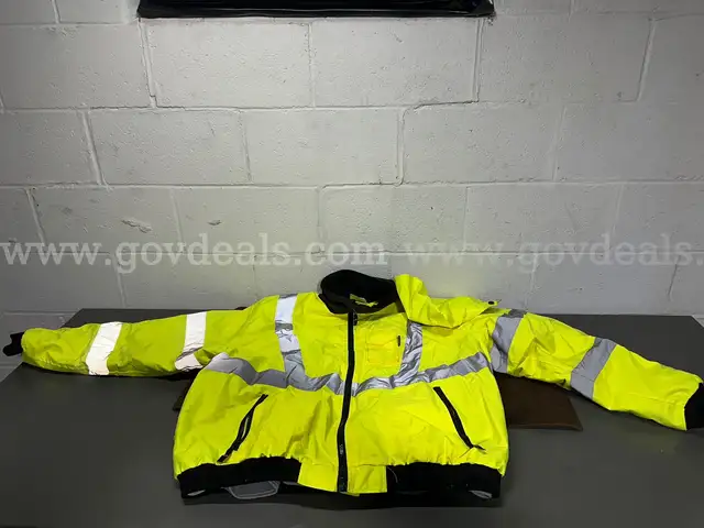 NEW Lift Safety XXL Reflective Jacket W/ Removable Hood/Liner-WILL SHIP