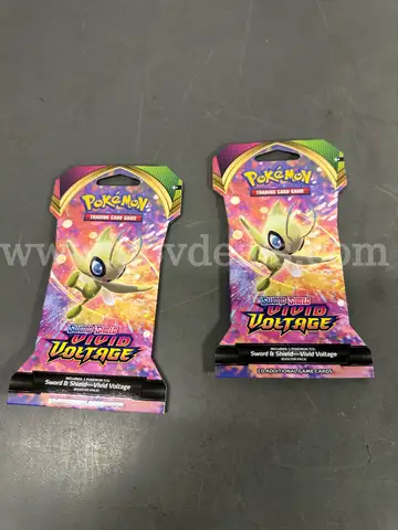 Lot of 2 Pokemon Sword & Shield Vivid Voltage Booster Packs-WILL SHIP