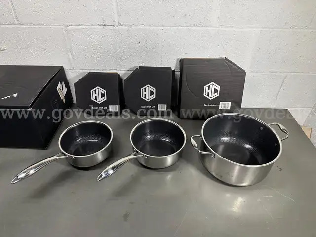 6 Piece Hexclad Pot Cookware Set-WILL SHIP