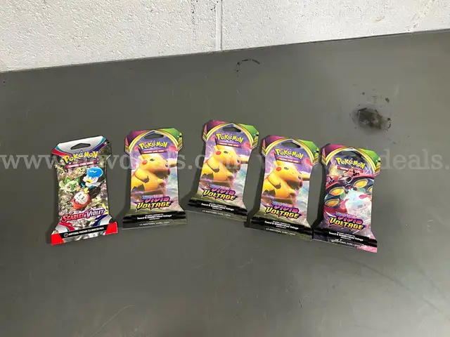 5 Pokemon Booster Packs-WILL SHIP