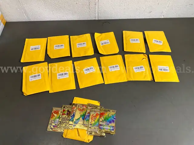 43 Pokemon Gold Metal Cards-WILL SHIP