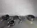 8 Piece Hexclad Pot Cookware Set-WILL SHIP