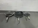 Lightly Used Hexclad 5 Piece Hybrid Frying Pan Cookware Set-WILL SHIP