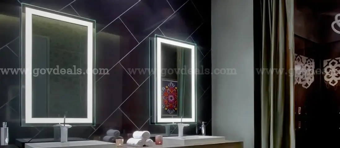 Lot of 2 Electric Mirror Company Integrity 30x42 Commercial LED Lighted Mirrors-WILL SHIP