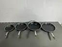 Lot of 4 Lightly Used Hexclad Frying Pans-WILL SHIP