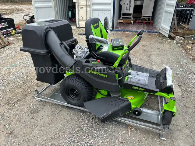 Brand New Greenworks 80V CRZ-428 Electric 42&#x22; Zero Turn Mower with Batteries-WILL SHIP