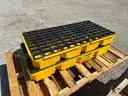 4 Drum, 30 Gallon Sump Capacity, Modular Spill Containment Platform without Drain, Yellow 1634-WILL SHIP