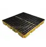 4 Drum, 30 Gallon Sump Capacity, Modular Spill Containment Platform without Drain, Yellow 1634-WILL SHIP