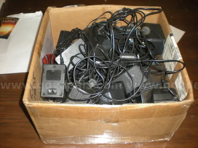 Box of Computer and Other Power Supplies