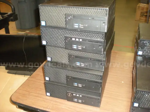 5 Used Dell Optiplex Mini Tower Computers