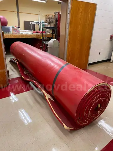 Set of  Three Red Wrestling Mats