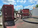 Detroit diesel mobile sand blasting trailer