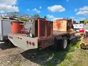 Detroit diesel mobile sand blasting trailer