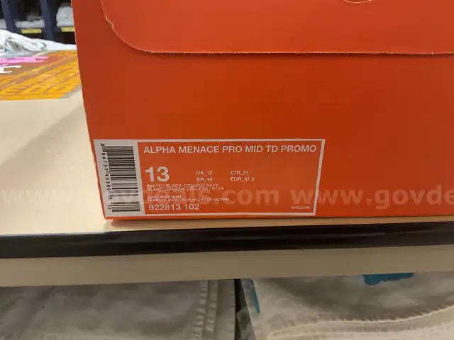 Nike Football Cleats - Alpha Menace Pro Mid TD Promo
