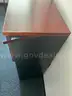 Wood Storage Cabinet with Open Shelf Base