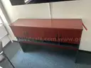 Wood Storage Cabinet with Open Shelf Base