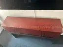 Wood Storage Cabinet with Open Shelf Base
