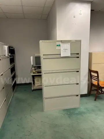 One lot of (40) five draw file cabinets - DCP