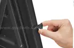 Brand New Plastic Black A-Frame Sign - Deluxe, 24 x 36&#x22;  QTY: 32