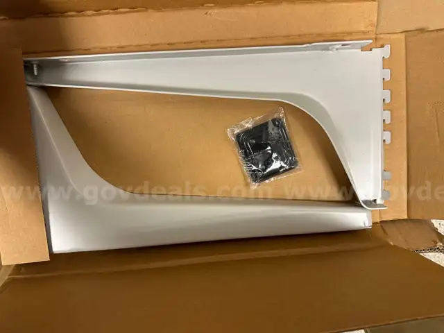 White shelving brackets cubical QTY 5