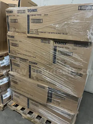 TOMY BRAND  Baby Bath Tub - Newborn to Toddler 3-in-1 Baby Tub with Removable Sling - 4 PALLETS AVAILABLE