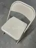 Economy Folding Chair -BEIGE///////25 CHAIRS ARE AVAILABLE/USED BUT GOOD CONDITION