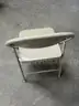 Economy Folding Chair -BEIGE///////25 CHAIRS ARE AVAILABLE/USED BUT GOOD CONDITION