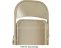 Economy Folding Chair -BEIGE///////25 CHAIRS ARE AVAILABLE/USED BUT GOOD CONDITION