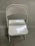 Economy Folding Chair -BEIGE///////25 CHAIRS ARE AVAILABLE/USED BUT GOOD CONDITION
