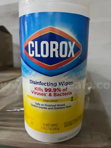 2 Pallets of Clorox Disinfecting Wipes  99.9% of Viruses & Bacteria ️ Sealed & Expired but Effective  18 Tub