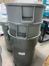32-Gallon Plastic Trash Cans with Lids & Dollies – 7 Available Heavy-duty, mobile trash cans with wheels and 3 lids.
