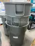 32-Gallon Plastic Trash Cans with Lids & Dollies – 7 Available Heavy-duty, mobile trash cans with wheels and 3 lids.
