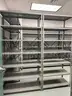 One lot of (20) storage shelves metal