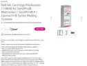 Pitney Bowes Red Ink Cartridge Production (138ml) for SendPro&#xAE; MailCenter