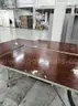 3 Stationary Brown Tables QTY: 3