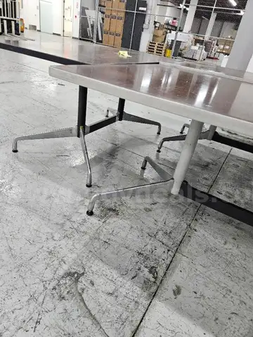 3 Stationary Brown Tables QTY: 3